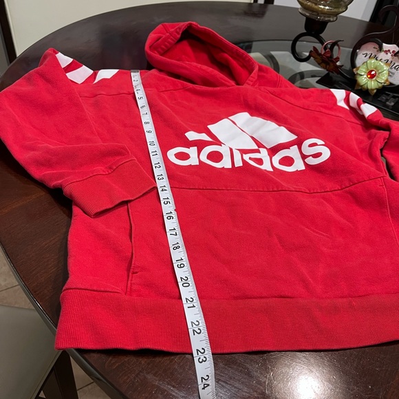 - - - - Adidas Unisex sweatshirt & hoodies red, used in good condition. - Picture 4 of 6